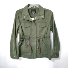 Sanctuary Women's Jacket Military Green Size Medium NEW NWT $129 Snap Closures