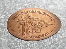 Elongated Coins - Pressed Pennies - Schloss Drachenburg Rarität!