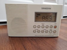 SANGEAN H201 AM/FM/Weather Waterproof Shower Radio