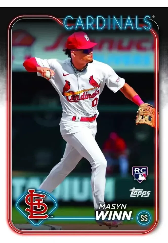Topps JAPAN EDITION MASYN WINN 桜パラレル RC 2024 TOPPS BASE SINGLE RC 480 MASYN WINN CARDINALS | eBay