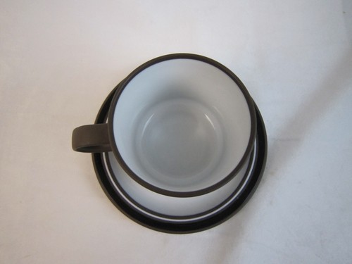Vintage 1970s Hornsea Lancaster Vitramic Contrast Cup Mug(1976) & Saucer(1978) - Picture 2 of 9