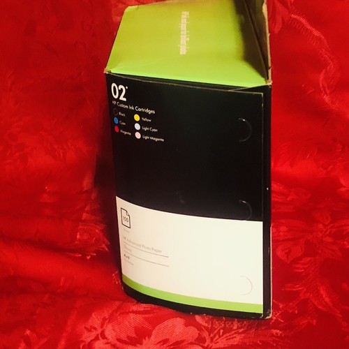 HP 02 Ink Cartridges Combo Pack +150 Sheets Photo Paper Exp 03/2013 New Sealed - Picture 13 of 24