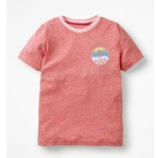 Boden Unisex Coral Surfer Short Sleeve Crewneck Tshirt Size 152cm/11-12Y