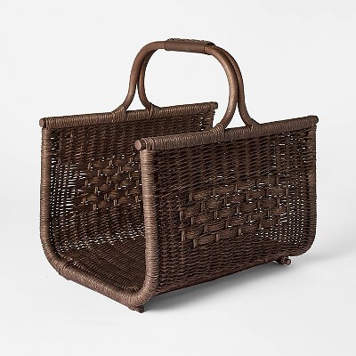 Подставка для дров из ротанга Темно-коричневая - Порог разработанный студией 8590₽