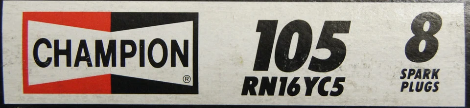 Champion Copper Plus Spark Plugs Pack of 8 New Stock No.105 RN16YC5 - Image 4 of 4