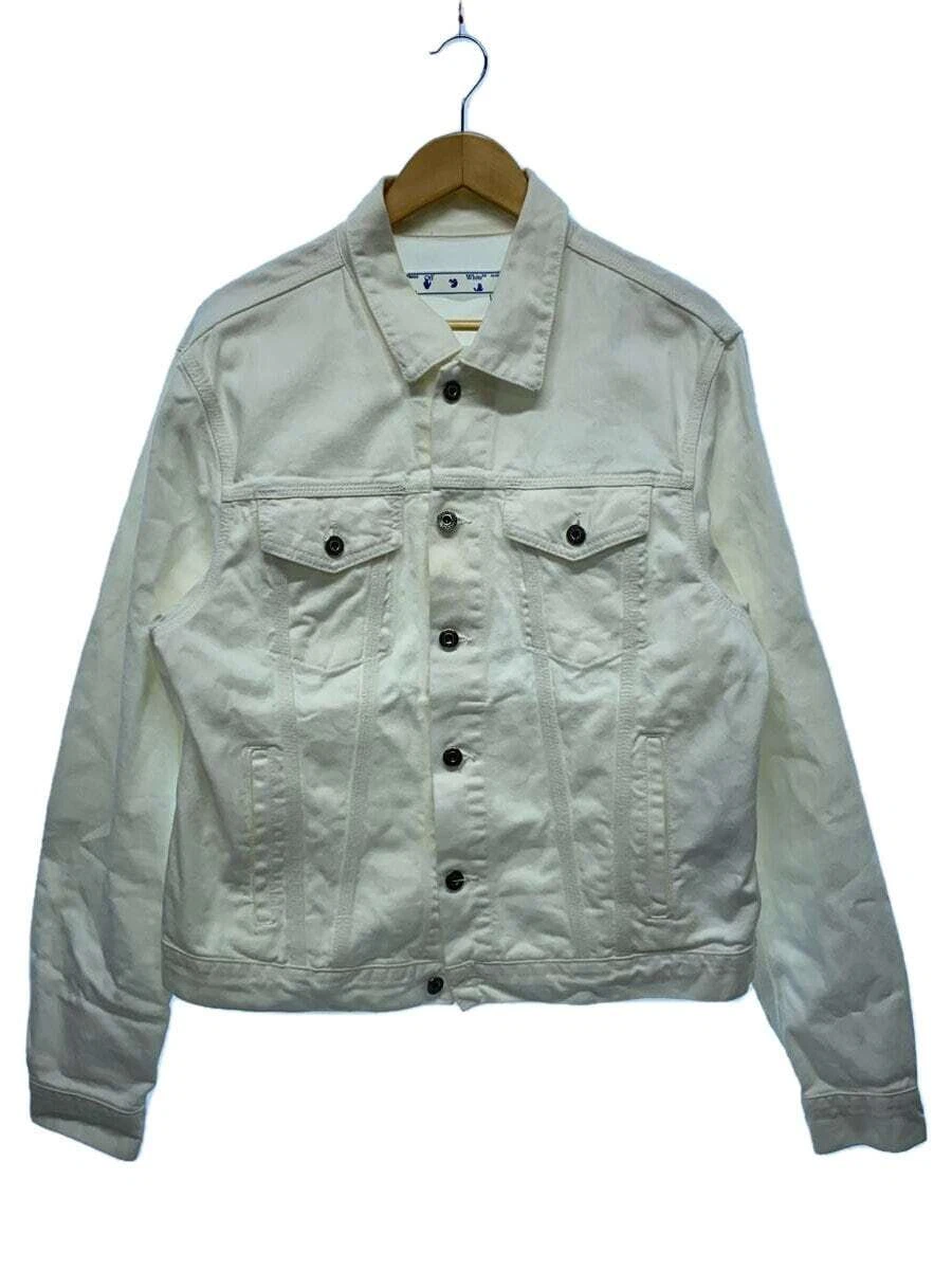 OFF WHITE Giacca denim OFFWHITE slim frecce bianco L usata