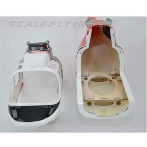 ROBAN RC 450Size B206 Helicopter Fuselage KIT Model for Align T-REX450X/XL/SE - Picture 4 of 6