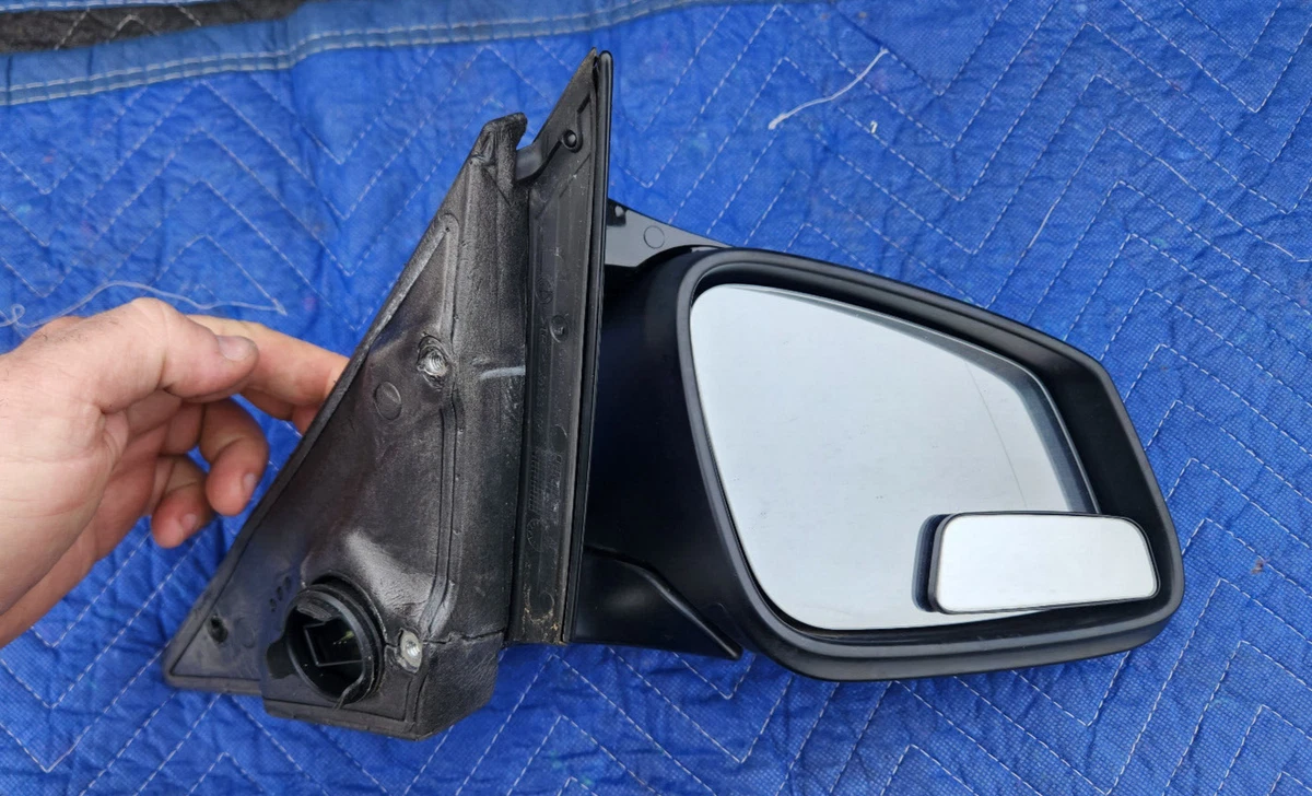 2012-2013 BMW 535i RH Right Side View Power Door Mirror Black OEM 