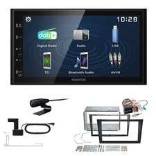 Kenwood DMX129DAB   Autoradio für Opel Meriva ab 11/2005-2010 charcoal