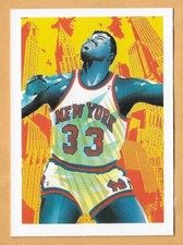 PATRICK EWING NEW YORK KNICKS CHECKLIST #372 NBA HOOPS 1990-91