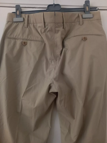 New Incotex Pleat Front, Slim Fit, High Comfort Chinos Trousers- 48 IT - Picture 8 of 14