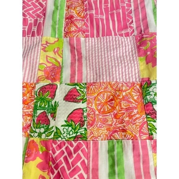 Lilly Pulitzer Bowen Patch Strapless strawberry D… - image 4