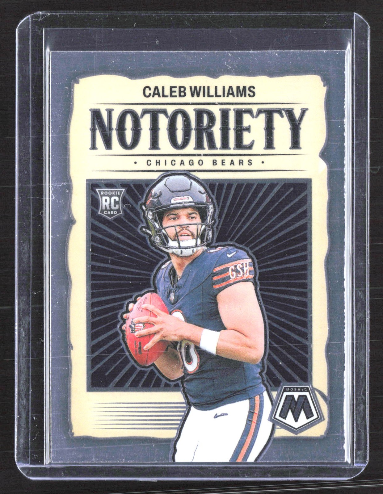 2024 Panini Mosaic Caleb Williams Notoriety Rookie Card RO84