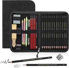 , Sketching and Drawing Pencils Set 26Pcs, Art Supplies Drawing Pencil Kit,Graph