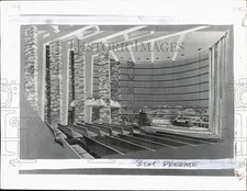 1955 Press Photo Interior of a Church with Shrine - pio33659