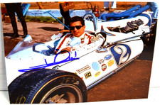 Mario Andretti Authentic Hand Signed 4x6 Photo Autograph, Racing Legend *MINT*