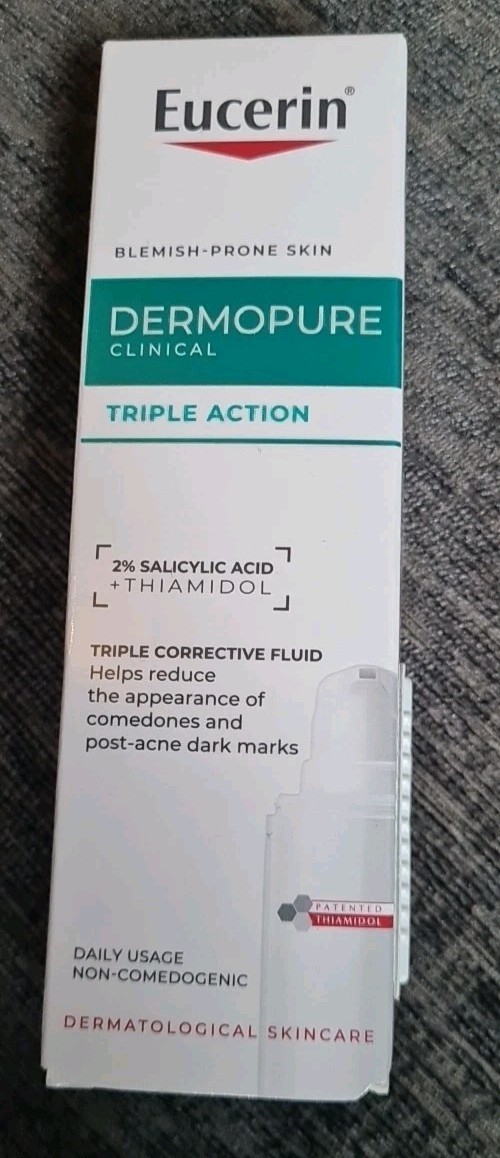 Eucerin Dermopure Clinical Triple Action Blemish Prone Skin Brand New 40ml