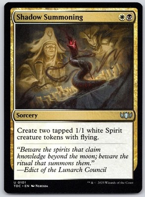 Shadow Summoning (101) - TDC: Commander: Tarkir: Dragonstorm NM