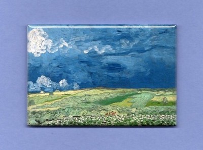VINCENT VAN GOGH *2X3 FRIDGE MAGNET* ARTIST PAINTER FINE ART DUTCH WHEATFIELD 