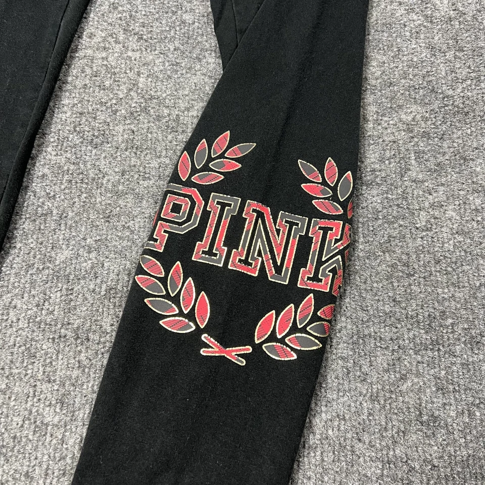 Leggings femininas Victoria's Secret rosa ioga xadrez média foldover - Imagem 2 de 4