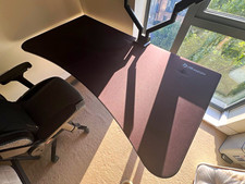 Arozzi Arena Large Gaming Desk, Black, 160x80x80 cm