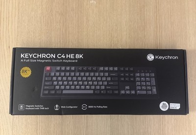 Keychron C4 HE 8K Full Size Magnetic Switches 8000Hz Polling Wired Keyboard