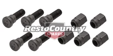 Ford Wheel Stud + Nut Set x5 XE XF Rear DRUM Standard Rim bolt Resto Country