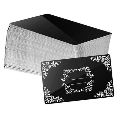 100 Pcs Metal Engraving Blanks Aluminum Sheet  Engraving Business Card4771