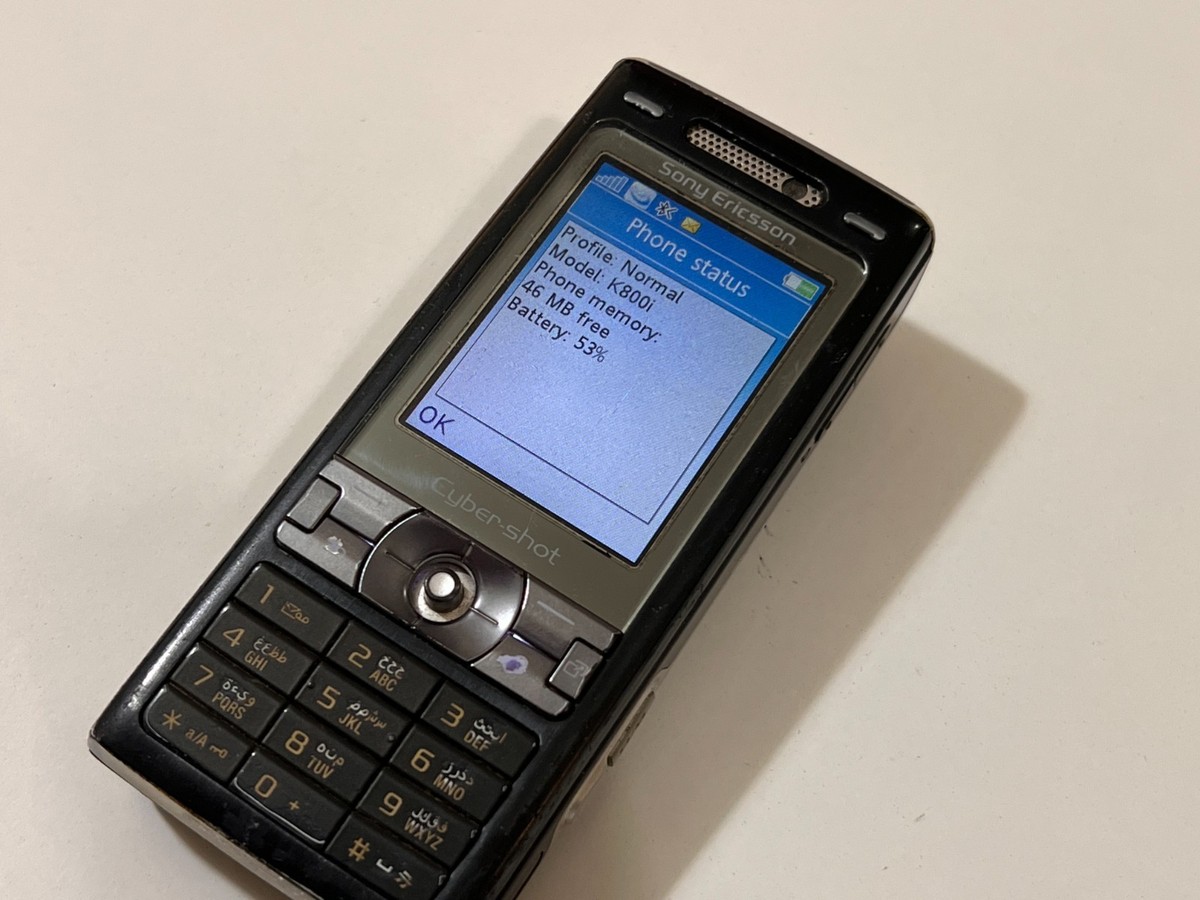 Rare Sony Ericsson K800i - 64 MB - Black (Unlocked) GSM Mobile