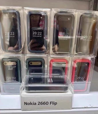 Original Nokia 2660 Flip 4G Dual-SIM 128MB+48MP Unlocked Flip Mobile Phone