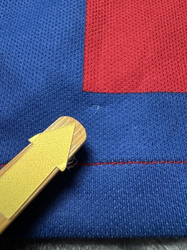 FC Barcelona Shirt Kids Medium Nike Messi 10 Red Blue 2018 Soccer Jersey La Liga - Picture 12 of 14