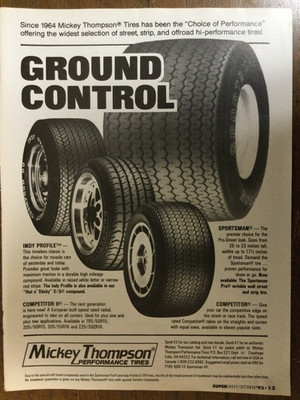 9259 Advertisement Ground Control Mickey Thompson Performance Tires