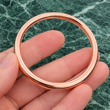 100 Heavy Copper Round Bangle Pure Copper Bracelet Thick Copper Unisex Jewelry