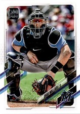 Chad Wallach 2021 Topps Miami Marlins Baseball Card