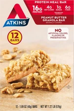 Atkins Peanut Butter Granola Protein Bars, 12ct, Keto Friendly