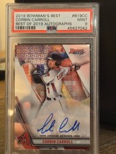 2019 Bowman's Best Auto Corbin Carroll Best Of 2019 PSA 9!!