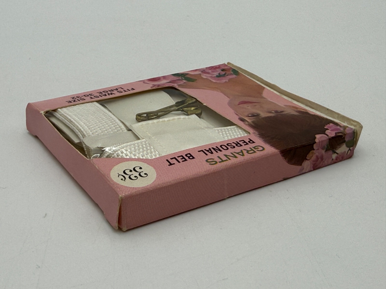 Vintage 1960s Grants Personal Belt Waist 30-32 Sanitary Napkin Pad Belt NOS