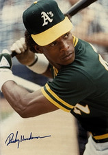 Rickey Henderson Signed 8x10 Photo Oakland A’s HOF Auto JSA Cert CF41616