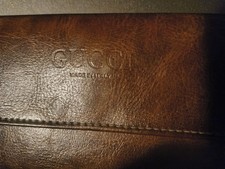 Gucci  Wallet Purse Round zip Leather Authent...
