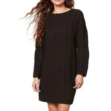 BB Dakota Chunky Cable Knit Long Sleeve Sweater Mini Dress Size Small