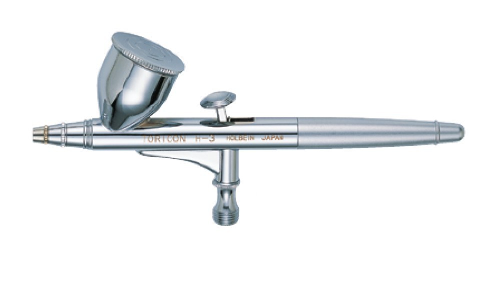 新品 HOLBEIN TORICON AIR-BRURH エアーブラシ TH-3 HOLBEIN H-3 Toricon Double-action (Dual-action) Airbrush 0.3mm