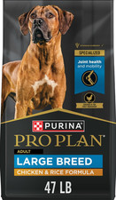 Purina Pro Plan Adult Large Breed Chicken & Rice Formula Dry Dog Food, 34 lb Bag 2.02 per pound