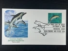 1990 Common Dolphin 25c First Day Cover Moscow USSR Baltimore Joint Issue a850