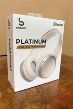 Bass Jaxx Platinum Wireless Headphones  Bluetooth Over-Ear  Foldable Comfort