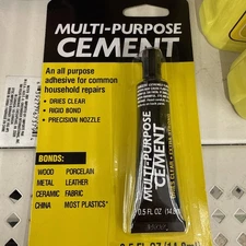Multi-Purpose Cement 0.5oz tube All Purpose Adhesive Glue for House Repair.0.5oz