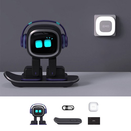 EMO Desktop AI Robot Emotional Interaction Intelligent Robot Pet with Charger