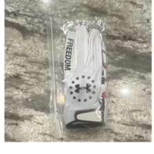 Under Armour Freedom Men's Full Finger Batting Glove L White Synthetic