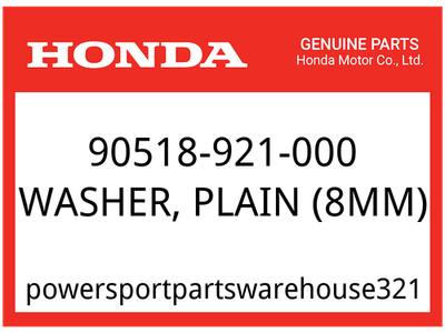 #ad Honda OEM Part 90518 921 000 WASHER PLAIN 8MM Honda Code 0265272 $1.64