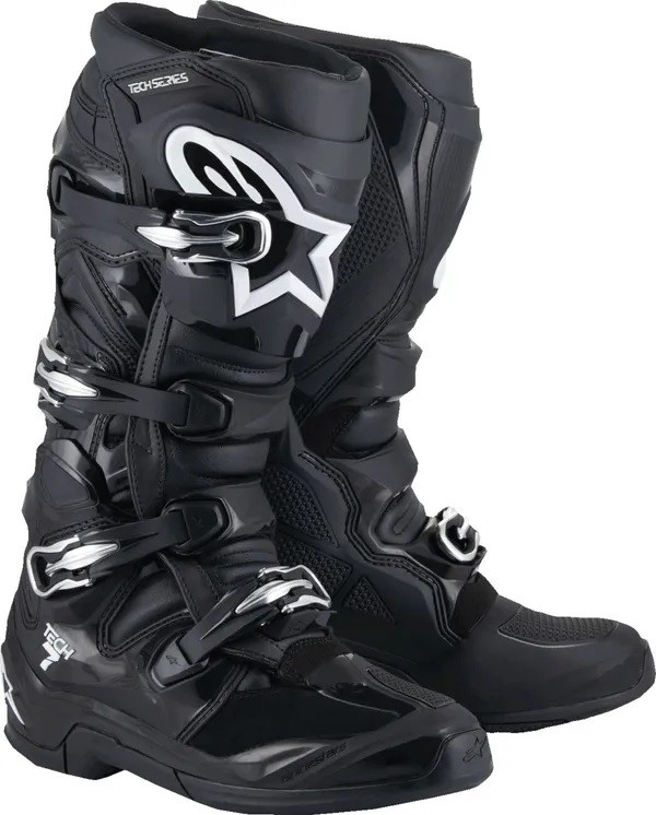 Alpinestars Tech 7 Boots Motocross Enduro Black Size 10 (44.5)