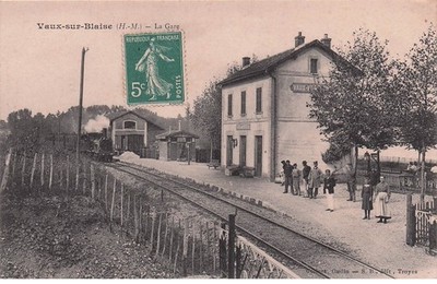 HAUTE MARNE VAUX SUR BLAISE der Bahnhof